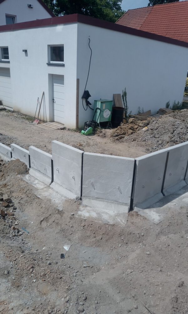 Grundstückseinfassung mit Borden